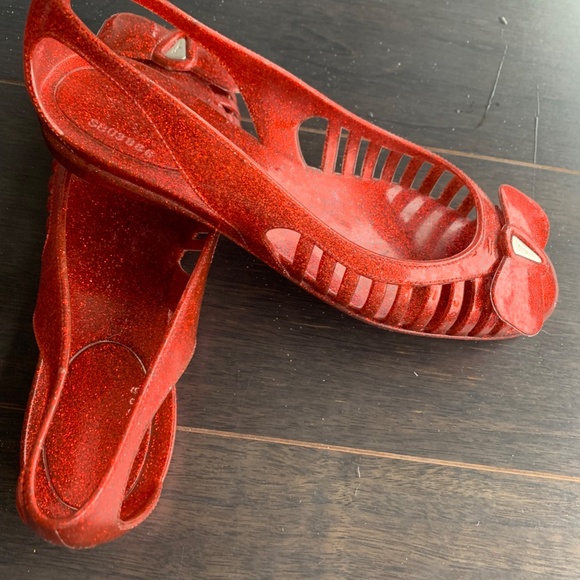 Salvatore Ferragamo Orange Jelly flats - Picture 3 of 4